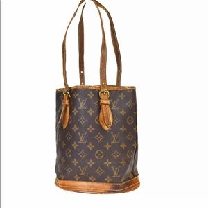 Louis Vuitton Bucket PM Monogram Purse Authentic